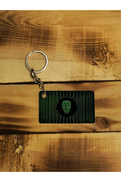 Panorama Ajans Hacker Anonymous V For Vendetta Yazılım Ince Metal Anahtarlık ürün görseli