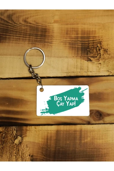 Panorama Ajans Çay Yap Sözlü Ince Metal Anahtarlık