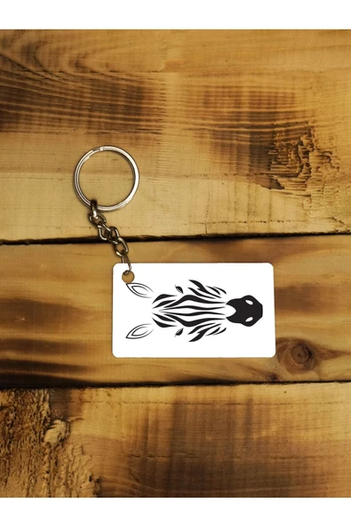 Panorama Ajans Zebra Desen Ince Metal Anahtarlık ürün görseli