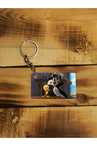 Panorama Ajans Tweety And Sylvester Ince Metal Anahtarlık ürün görseli 1
