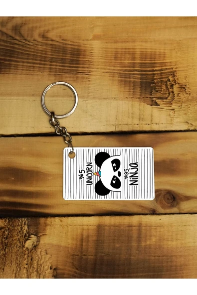 Panorama Ajans Ninja Unicorn Ince Metal Anahtarlık ürün görseli 1