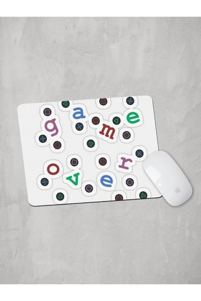 Panorama Ajans Oyunseverlere Game Over Oyun Bitti Sticker Mouse Pad ürün görseli 1