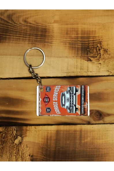 Panorama Ajans Garage Services Ince Metal Anahtarlık ürün görseli