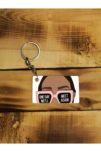 Panorama Ajans Pembe Gözlük Ince Metal Anahtarlık ürün görseli