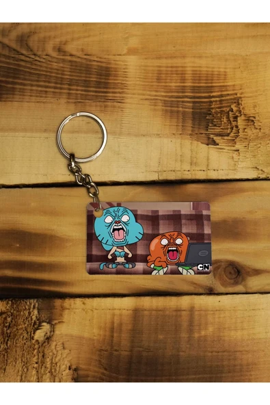 Panorama Ajans Gumball Darvin Ince Metal Anahtarlık ürün görseli 1