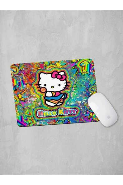 Panorama Ajans Emo Hello Kitty Renkli Hayal Dünyası Cute Mouse Pad ürün görseli 1