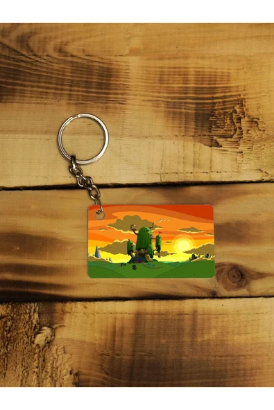 Panorama Ajans Adventure Time Evi Ince Metal Anahtarlık ürün görseli