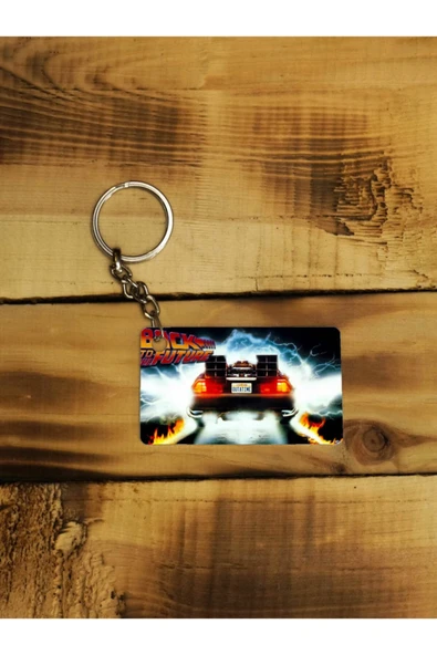 Panorama Ajans Geleceğe Dönüş Zaman Makinesi Film Ince Metal Anahtarlık ürün görseli