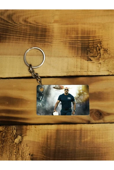 Panorama Ajans Dwayne Johnson The Rock Ince Metal Anahtarlık ürün görseli