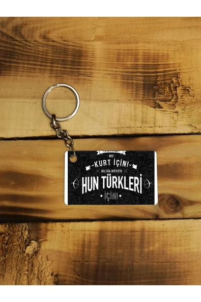 Panorama Ajans Hun Türkleri Ince Metal Anahtarlık - 1