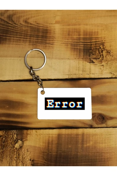 Panorama Ajans Error Black Tasarım Ince Metal Anahtarlık ürün görseli 1