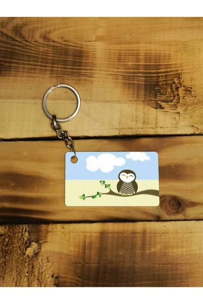 Panorama Ajans Tatlı Baykuş Ince Metal Anahtarlık ürün görseli 1