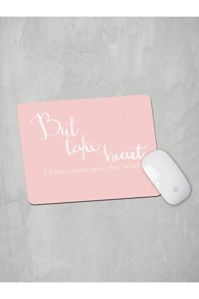 Panorama Ajans Dünyayı Yendim Motive Edici Motto Tasarım Sevgililer Günü Mouse Pad
