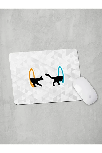 Panorama Ajans Tatlı Cute Kedi Cat Sticker Tasarım Mouse Pad