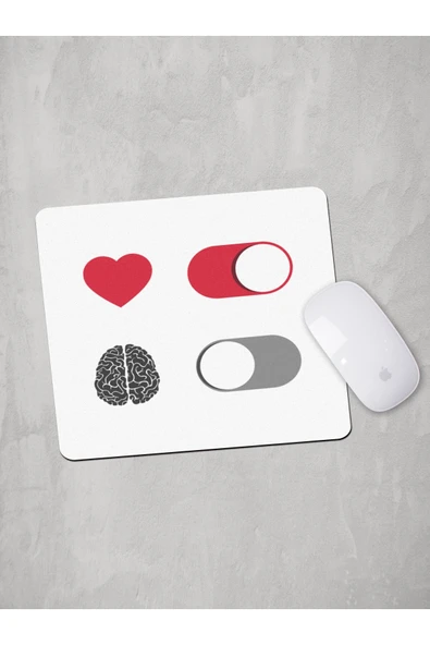 Panorama Ajans Heart Brain Mouse Pad
