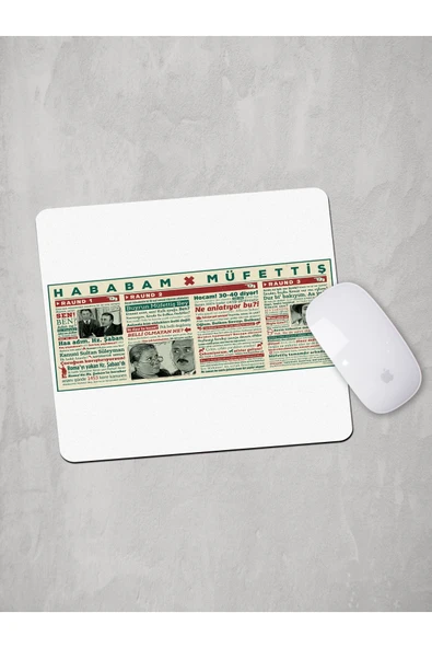 Panorama Ajans Hababam Müfettiş Raund1 Raund2 Raund3 Mouse Pad ürün görseli 1