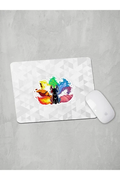 Panorama Ajans Renkli Tilki Gökkuşağı Color Mouse Pad ürün görseli 1