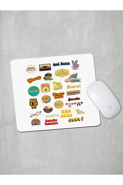 Panorama Ajans Renkli Doodle Mouse Pad ürün görseli 1