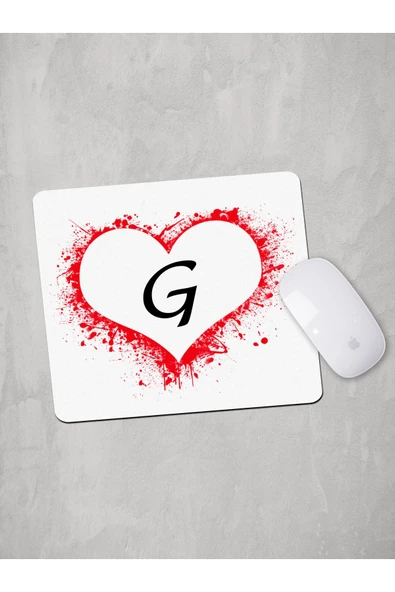 Panorama Ajans G Harfi Kalp Mouse Pad ürün görseli 1