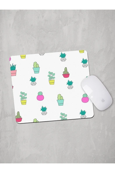 Panorama Ajans Minimal Kaktüs Renkli Mouse Pad - 1