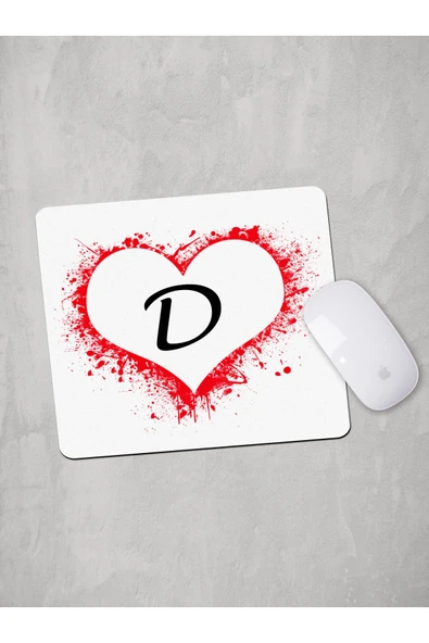 Panorama Ajans D Harfi Kalp Mouse Pad ürün görseli 1