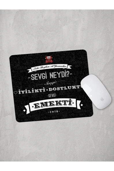 Panorama Ajans Selvi Boylum Al Yazmalım Mouse Pad ürün görseli 1