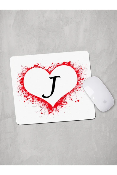 Panorama Ajans J Harfi Kalp Mouse Pad ürün görseli 1