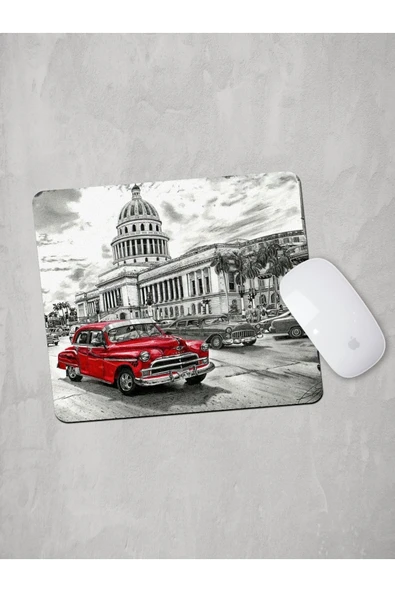 Panorama Ajans Kırmızı Klasik Araba Mouse Pad ürün görseli 1