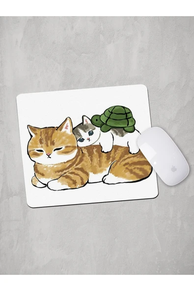 Panorama Ajans Cat And Turtle Mouse Pad ürün görseli 1