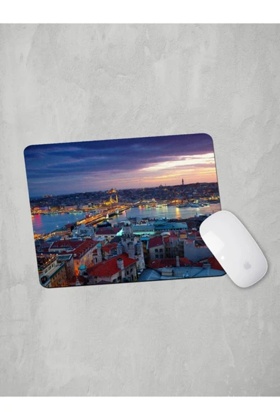 Panorama Ajans Istanbul Galata Akşam Fotoğraf Manzara Mouse Pad ürün görseli 1