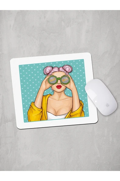 Panorama Ajans Rozet Kitty Girl Mouse Pad - 1
