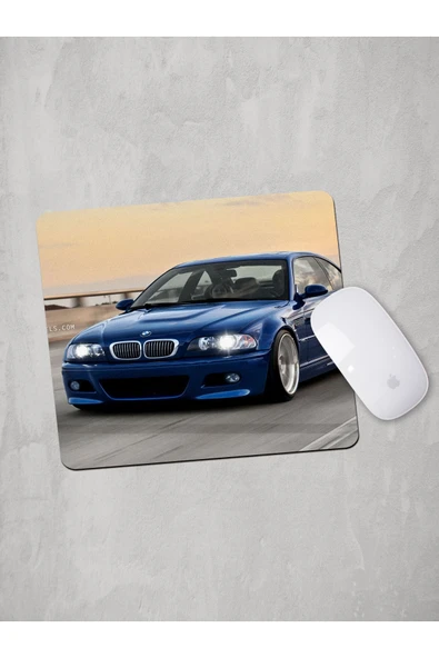 Panorama Ajans Bmw 320d Blue Mouse Pad - 1