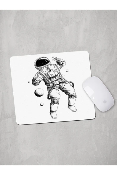 Panorama Ajans Minimal Astronot Tasarım Mouse Pad ürün görseli 1