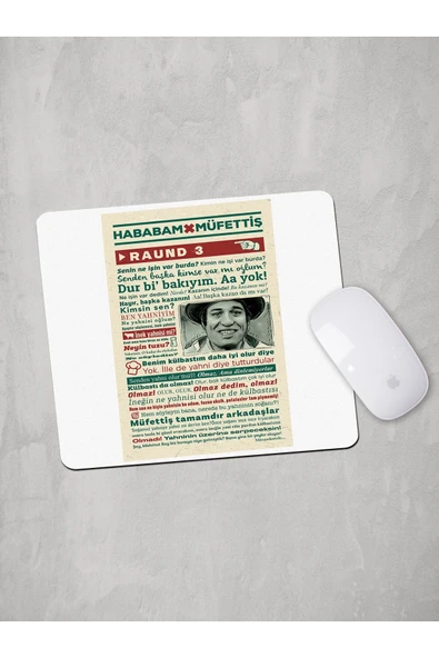 Panorama Ajans Hababam Müfettiş Raund3 Mouse Pad
