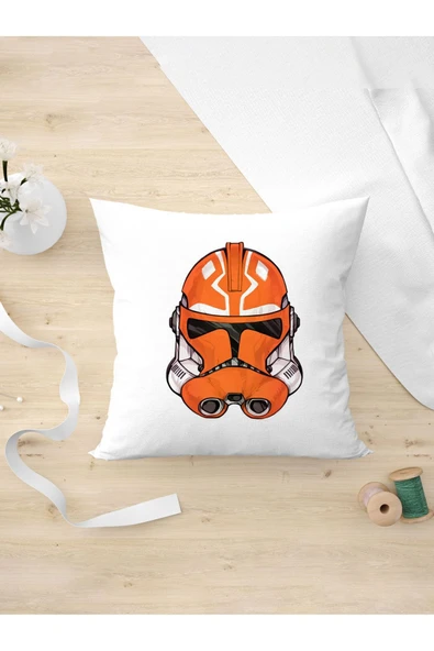 Panorama Ajans Star Wars Film Severlere Tasarım Oda Dekoru Arkadaşa Kişiye Hediyelik Yastık Kılıfı