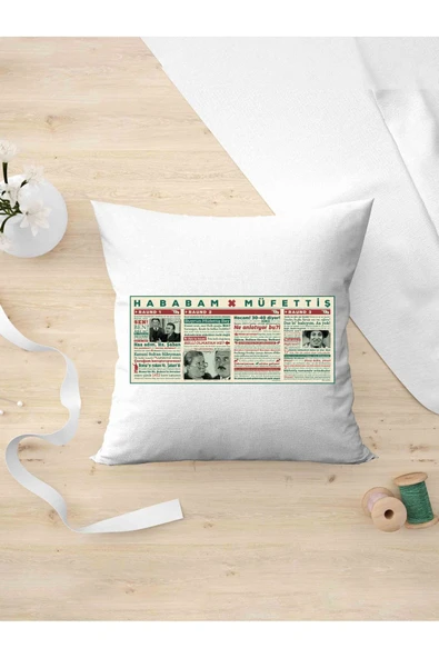 Panorama Ajans Yeşil Çam Severlere Hababam Müfettiş Tasarımı Arkadaşa Kişiye Hediyelik Yastık Kılıfı ürün görseli