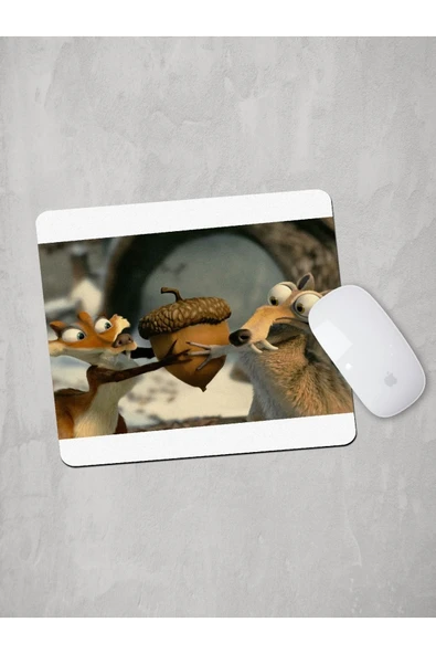 Panorama Ajans Buz Devri Sincap Ve Palamut The Ice Age Mouse Pad ürün görseli 1