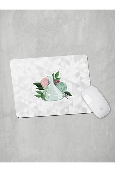 Panorama Ajans Çiçekli Deney Tüpü Gotik Tasarım Mouse Pad ürün görseli 1