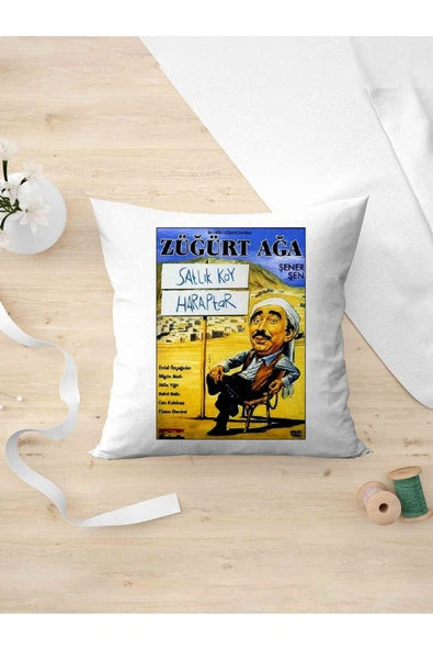 Panorama Ajans Yeşil Çam Film Severlerezüğürt Ağa Tasarım Oda Dekoru Arkadaşa Kişiye Hediyelik Yastık Kılıfı ürün görseli