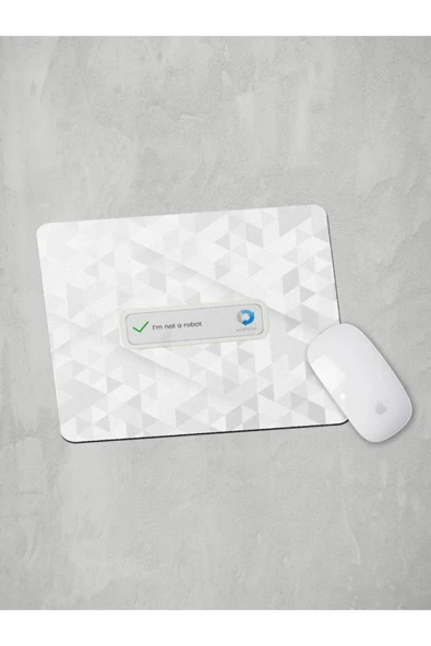 Panorama Ajans Ben Robot Değilim Komik Tasarım Sticker Mouse Pad ürün görseli 1