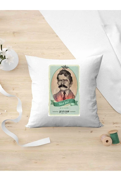 Panorama Ajans Yeşil Çam Severlere Bilal Inci Tasarımlı Arkadaşa Kişiye Hediyelik Yastık Kılıfı ürün görseli 1