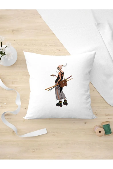 Panorama Ajans Patenli Samuray Tasarım Oda Dekoru Arkadaşa Kişiye Hediyelik Yastık Kılıfı ürün görseli