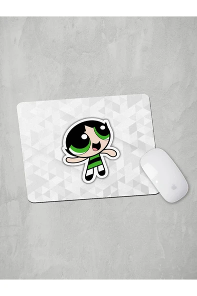 Panorama Ajans Powerpuff Girls Severlere Buttercup Sticker Mouse Pad ürün görseli 1