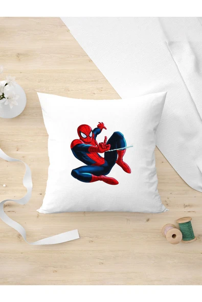 Panorama Ajans Ağ Atan Spiderman Marvel Film Hediye Tasarım Yastık Kılıfı ürün görseli