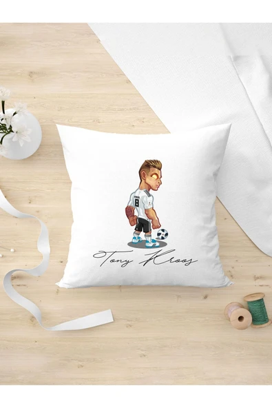 Panorama Ajans Futbol Severlere Şirin Tony Kroos Tasarım Oda Dekoru Arkadaşa Kişiye Hediyelik Yastık Kılıfı ürün görseli 1