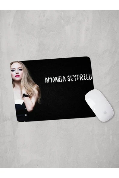 Panorama Ajans Amanda Seyfried Güzel Kadın Siyah Mouse Pad ürün görseli 1