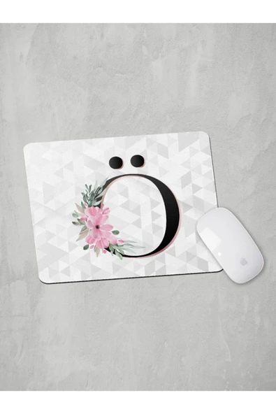 Panorama Ajans Ö Harfi Baş Harf Pembe Çiçekli Mouse Pad ürün görseli 1