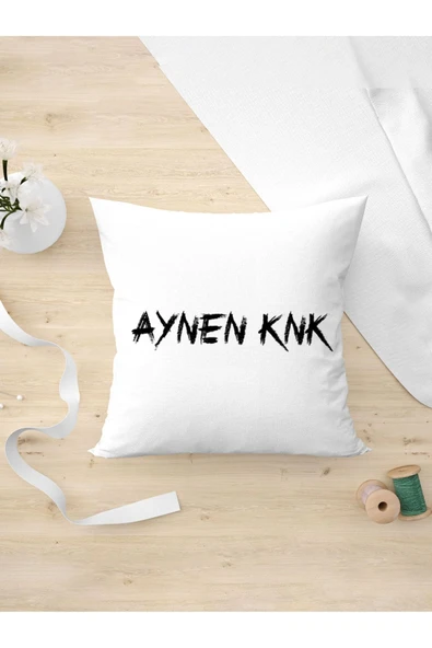 Panorama Ajans Komik Sözlü Giderli Aynen Knk Tasarım Oda Dekoru Arkadaşa Kişiye Hediyelik Yastık Kılıfı ürün görseli 1