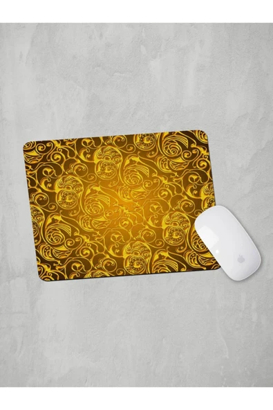 Panorama Ajans Ünlü Marka Pattern Gold Tasarım Mouse Pad
