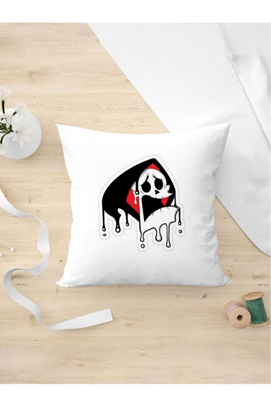 Panorama Ajans Ghost Korkak Hayalet Gotik Tasarım Dekor Tasarım Hediye Yastık Kılıfı ürün görseli